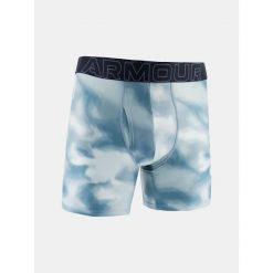 Bokserki męskie Under Armour M Perf Tech 6in Mix Mix. Niebieskie bokserki męskie Under Armour, bez wzorów, z materiału. Za 171.99 zł.