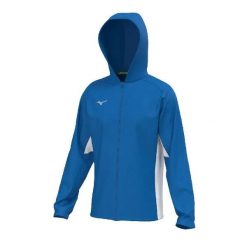 Bluza z kapturem Mizuno. Niebieskie bluzy z kapturem męskie Mizuno, xl, z dresówki. Za 274.70 zł.