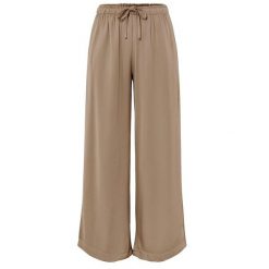Spodnie Deha Satin Palazzo Pants Damskie. Brązowe spodnie materiałowe damskie Deha, bez wzorów, z materiału, eleganckie. Za 434.99 zł.