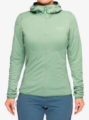 Bluza rozpinana damska Rab Evolute Hoody. Zielone bluzy z kapturem damskie RAB, l, z materiału. Za 500.49 zł.