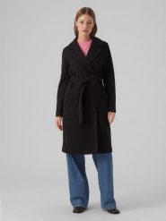 Vero Moda Płaszcz przejściowy w kolorze czarnym rozmiar: L. Czarne płaszcze damskie Vero Moda, l, bez wzorów, z materiału. Za 144.92 zł.