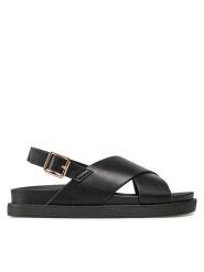 ONLY Shoes Sandały Onlminnie-2 15253212 Czarny. Czarne sandały damskie ONLY Shoes, bez wzorów, ze skóry, bez obcasa, na płaskiej podeszwie. Za 109.99 zł.