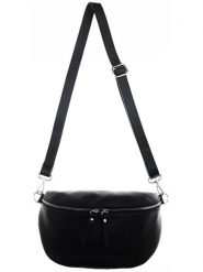 Zwillingsherz Skórzana torebka "Uni" w kolorze czarnym - 25 x 18 cm rozmiar: onesize. Czarne torebki klasyczne damskie Zwillingsherz, bez wzorów, z materiału, bez dodatków. Za 178.98 zł.