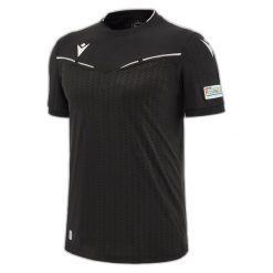 Koszulka sędziowska Macron UEFA 2023/25. Białe t-shirty sportowe męskie Macron, l, bez ramiączek, do piłki nożnej. Za 468.00 zł.
