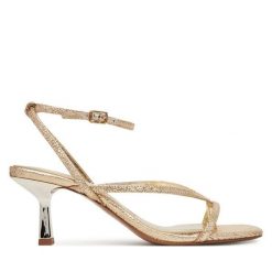 Sandały Aldo. Żółte sandały damskie Aldo, bez wzorów, bez obcasa, na szpilce. Za 339.99 zł.