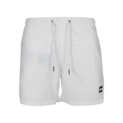 Spodenki kąpielowe Urban Classic basic. Białe kąpielówki męskie Urban Classics, s, z meshu. Za 105.90 zł.