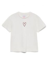 Vero Moda Girl Koszulka "Sara" w kolorze białym rozmiar: 146/152. Białe koszulki dziewczęce Vero Moda Girl, bez wzorów, z bawełny, bez ramiączek. Za 70.41 zł.