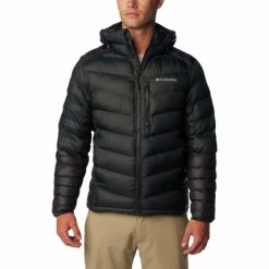 Kurtka ocieplana męska Columbia Labyrinth Loop Hooded z kapturem. Czarne kurtki męskie Columbia, m, bez wzorów, sportowe, z kapturem. Za 659.99 zł.
