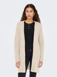 ONLY Kardigan w kolorze beżowym rozmiar: L. Brązowe kardigany damskie Only, l, bez wzorów, ze splotem. Za 86.99 zł.