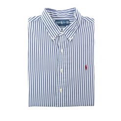 Second life - Koszula klasyczna męska Custom Fit - Jak nowy. Białe koszule męskie Ralph Lauren, m, bez wzorów, bez kołnierzyka, bez ramiączek. Za 207.36 zł.