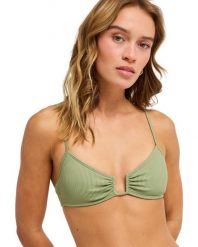 Stanik bikini typu bralette dla Kobiety ROXY LOVE Zielony. Zielone bikini damskie Roxy, bez wzorów. Za 169.99 zł.