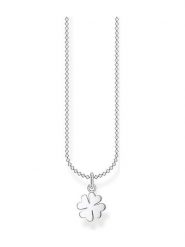 Thomas Sabo Srebrny naszyjnik z zawieszką - dł. 45 cm rozmiar: 38 cm. Szare naszyjniki damskie thomas sabo, srebrne. Za 124.95 zł.