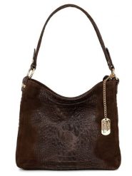 Anna Morellini Skórzana torebka "Linda" w kolorze ciemnobrązowym - 29 x 24 x 8 cm rozmiar: onesize. Brązowe torebki klasyczne damskie Anna Morellini, bez wzorów, z materiału, bez dodatków. Za 208.99 zł.