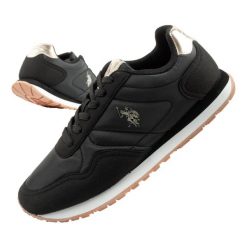 Buty sportowe sneakersy damskie U.S Polo Assn. Czarne buty sportowe na co dzień damskie U.S. Polo Assn., bez wzorów. Za 189.00 zł.