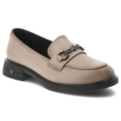 Mokasyny damskie Vinceza, skóra naturalna wsuwany fason klasyczne loafersy metalowa ozdoba niski stabilny obcas grubsza podeszwa, beżowe, 39991. Brązowe mokasyny damskie VINCEZA, ze skóry. Za 159.00 zł.