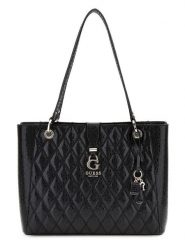 Guess Torebka w kolorze czarnym - 37 x 26 x 10 cm rozmiar: onesize. Czarne torebki klasyczne damskie Guess, z aplikacjami, z materiału, pikowane, bez dodatków. Za 558.45 zł.