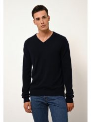 Just Cashmere Kaszmirowy sweter "Tom" w kolorze granatowym rozmiar: L. Niebieskie swetry męskie Just Cashmere, l, bez wzorów, z kaszmiru, bez kołnierzyka. Za 413.99 zł.