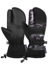 Rękawiczki narciarskie Reusch Junior. Czarne rękawiczki dziecięce REUSCH, z materiału, bez ramiączek. Za 335.99 zł.