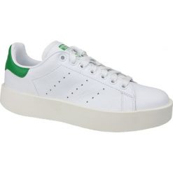 Białe Buty adidas Stan Smith Bold W S32266. Białe buty sportowe na co dzień damskie Adidas, bez wzorów, z materiału, Adidas Stan Smith. W wyprzedaży za 449.00 zł.