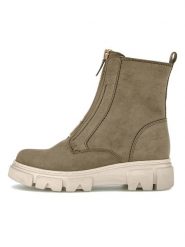 Gabor Skórzane botki zimowe w kolorze khaki rozmiar: 40. Brązowe botki damskie Gabor, na zimę, z zamszu, eleganckie, bez obcasa, bez zapięcia. Za 223.99 zł.