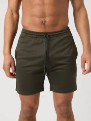Bjorn_borg BORG ESSENTIAL ACTIVE 8" SHORTS – PEAT. Brązowe szorty męskie Björn Borg, bez wzorów. Za 174.50 zł.