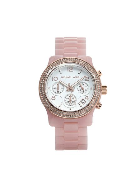 Michael Kors Zegarek Runway MK7424 Różowy. Czerwone, analogowe zegarki damskie Michael Kors. Za 859.99 zł.