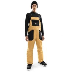 Spodnie snowboardowe z szelkami męskie Maple. Brązowe spodnie materiałowe męskie SIROKO, bez wzorów, z materiału, sportowe. Za 467.00 zł.