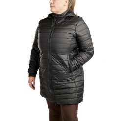 Damska długa kurtka z kapturem Montar Kately Curve. Niebieskie kurtki damskie MONTAR, xl, bez wzorów, z puchu, z kapturem. Za 690.00 zł.