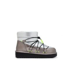 Buty śniegowce zimowe damskie D.Franklin ocieplane. Szare śniegowce damskie D.Franklin, z materiału. Za 369.00 zł.