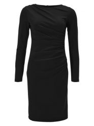 SWING Sukienka w kolorze czarnym rozmiar: 40. Czarne sukienki damskie Swing, bez wzorów, bez kołnierzyka, bez ramiączek, midi. Za 244.22 zł.