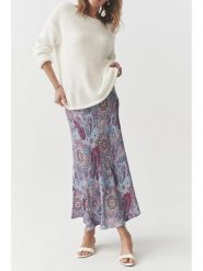 TATUUM Spódnica "Satini" w kolorze błękitno-fioletowym rozmiar: 34. Niebieskie spódniczki damskie Tatuum, bez wzorów, z wiskozy, maxi, proste. Za 110.81 zł.