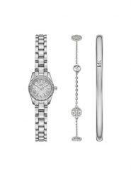 Michael Kors Zestaw zegarek i bransoletka MK4948SET Srebrny. Szare bransoletki damskie Michael Kors, srebrne. Za 1,689.00 zł.