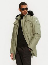Moose Knuckles Kurtka puchowa M32MP261SX Beżowy Regular Fit. Brązowe kurtki męskie Moose Knuckles, l, bez wzorów, z bawełny, bez kaptura. Za 6,299.00 zł.