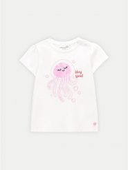 Coccodrillo T-Shirt WC4143201OWN Biały Regular Fit. Białe koszulki dziewczęce COCCODRILLO, bez wzorów, z bawełny, bez ramiączek. Za 29.99 zł.