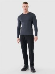 4F Spodnie treningowe szybkoschnące męskie - czarne 3XL. Czarne spodnie dresowe męskie 4f, z dresówki. Za 179.99 zł.