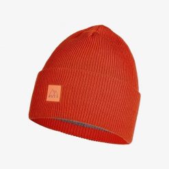 Czapka dla dorosłych Buff Crossknit Hat. Czerwone czapki męskie Buff, bez wzorów, z dzianiny, eleganckie. Za 131.70 zł.
