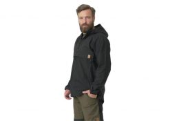 Kurtka turystyczna męska Anorak Helikon-Tex WOODSMAN® Czarna. Czarne kurtki męskie HELIKON-TEX, na jesień, m, bez wzorów, z bawełny, klasyczne, z kapturem. Za 417.99 zł.