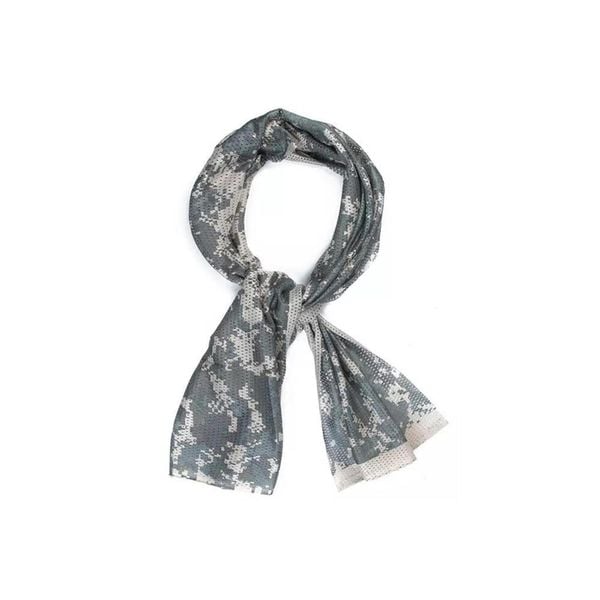 Szal maskujący z siatki MESH 155x48 cm. Brązowe szaliki i kominy damskie CAMOUFLAGE, bez wzorów, z meshu. Za 27.99 zł.