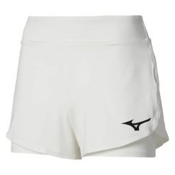 Szorty damskie Mizuno Flex. Białe szorty damskie Mizuno, bez wzorów, z materiału. Za 229.50 zł.