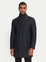 Boss Płaszcz wełniany H-hyde 50528177 Granatowy Slim Fit. Niebieskie płaszcze męskie Boss, na zimę, m, bez wzorów, z wełny. Za 2,249.00 zł.