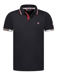Geographical Norway Koszulka polo "Kauge" w kolorze czarnym rozmiar: S. Czarne koszulki polo męskie Geographical Norway, s, bez wzorów, z bawełny, bez ramiączek. Za 79.03 zł.