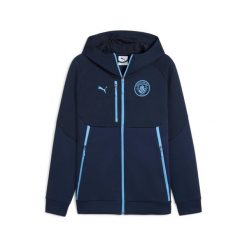 Rozpinana bluza Manchester City 2025/26. Niebieskie bluzy bez kaptura męskie Puma. Za 369.50 zł.