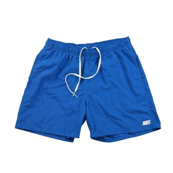 Second life - Męskie niebieskie kąpielówki - Jak nowy. Niebieskie kąpielówki męskie Nike, m, bez wzorów. Za 123.50 zł.