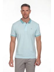 The Time of Bocha Koszulka polo w kolorze błękitnym rozmiar: XXL. Niebieskie koszulki polo męskie The Time of Bocha, xxl, bez wzorów, z bawełny, bez ramiączek. Za 104.99 zł.