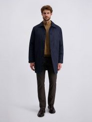 Pierre Cardin Spodnie w kolorze ciemnobrązowym rozmiar: W38/L32. Brązowe spodnie materiałowe męskie Pierre Cardin, z aplikacjami, z materiału, klasyczne. Za 164.95 zł.