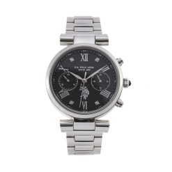 Zegarek U.S. Polo Assn. Szare zegarki damskie U.S. Polo Assn., srebrne. Za 589.99 zł.