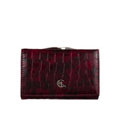 Portfel damski skórzany lakierowany Canaletto PD1224cs314 RFID. Brązowe portfele damskie bez wzorów, z lakierowanej skóry. Za 166.25 zł.