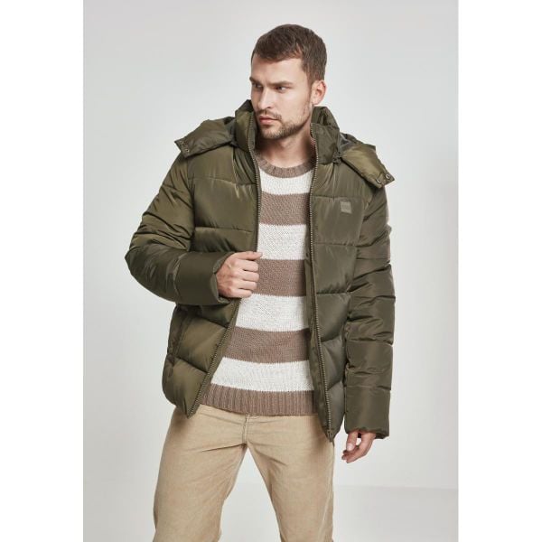 Parka Urban Classic hooded. Zielone parki męskie Urban Classics, na zimę, m, bez wzorów. Za 345.50 zł.