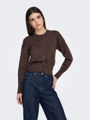 ONLY Kardigan w kolorze brązowym rozmiar: XS. Brązowe kardigany damskie Only, xs, bez wzorów. Za 114.95 zł.
