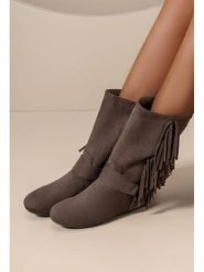 C'M Botki w kolorze brązowym rozmiar: 36. Brązowe botki damskie C'M, bez obcasa, bez zapięcia. Za 130.99 zł.